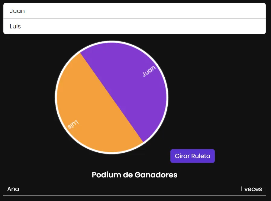Ruleta ejemplo 1