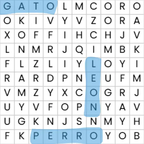 Sopa de letras 1